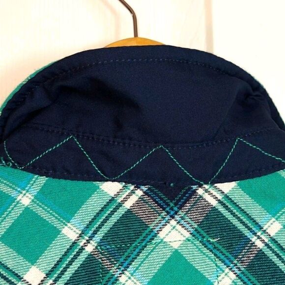 ORVIS Fleece Lined Plaid Flannel Shacket Sz S - Picture 6 of 9